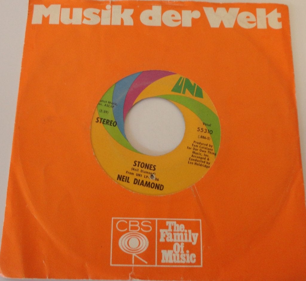 Neil Diamond > Stones, Ophalen of Verzenden, Gebruikt, 7 inch, Pop