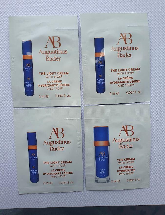 Augustinus Bader 3 samples Light cream en 1 sample the cream, Verzenden, Nieuw, Gehele gezicht, Verzorging