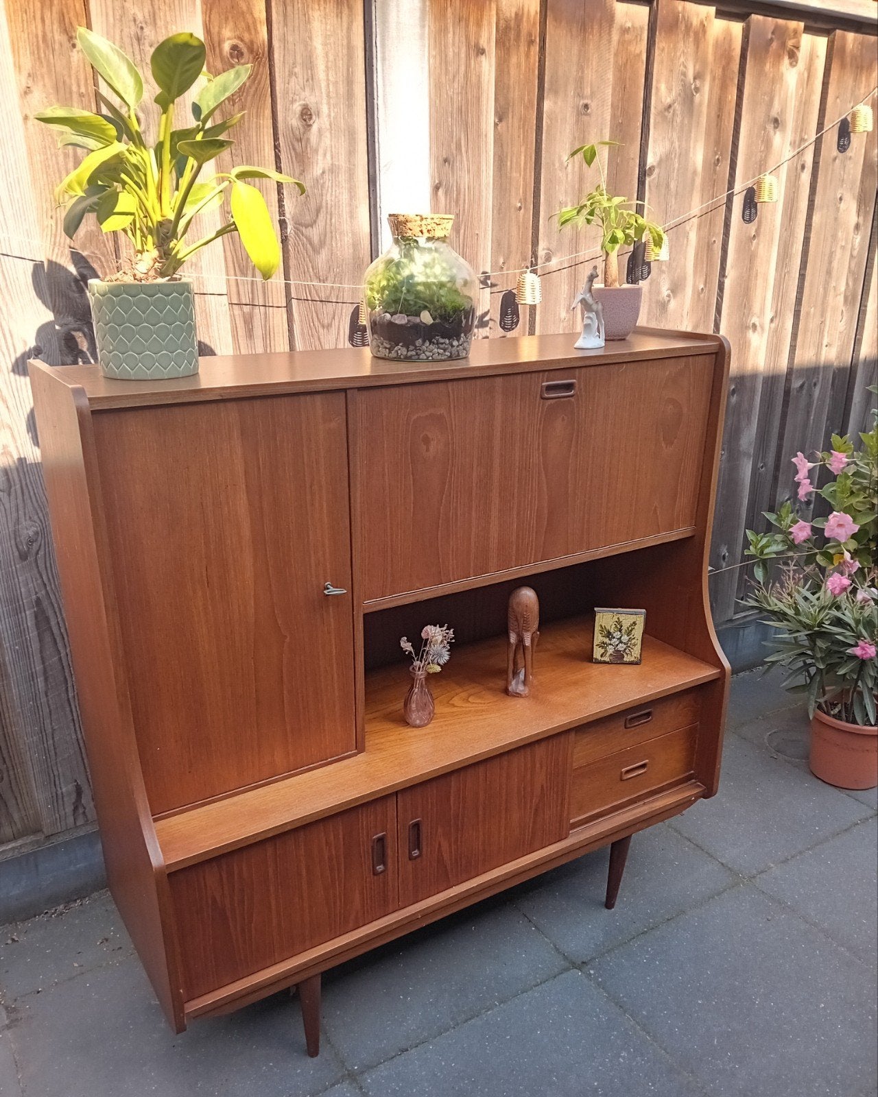 Vintage midcentury Teak Dressoir - Jaren '60, Antiek en Kunst, Ophalen