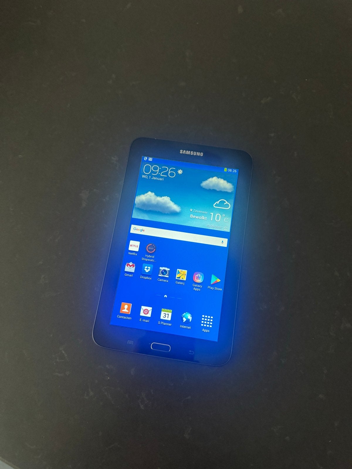 Samsung Galaxy Tab 3 Lite SM-T110 met etui en oplader, Ophalen, Gebruikt, Wi-Fi, 7 inch of minder
