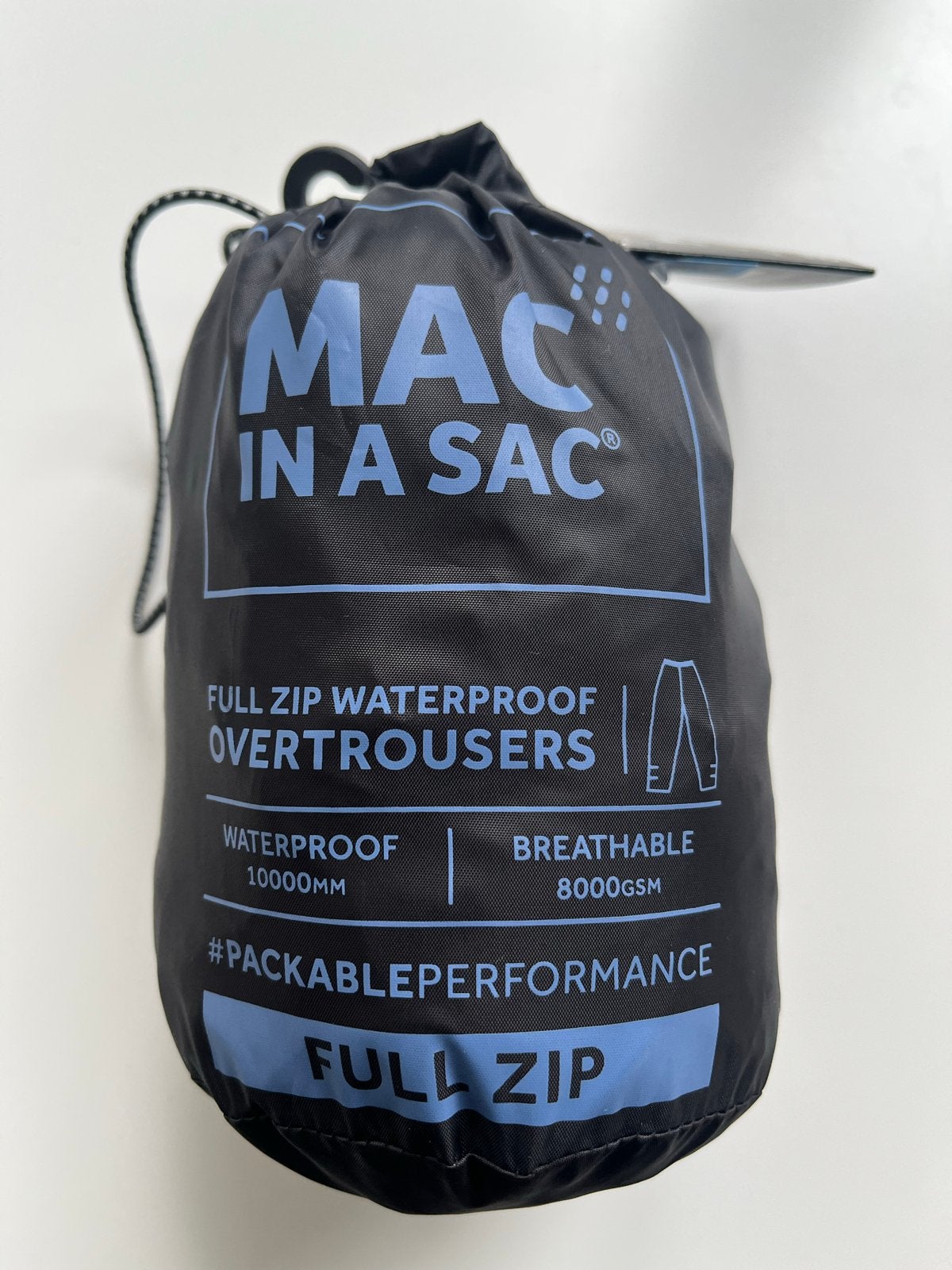 Mac in a Sac Full Zip Waterdichte Overtrousers - Maat M, Maat 48/50 (M), Zwart, Nieuw, Ophalen of Verzenden