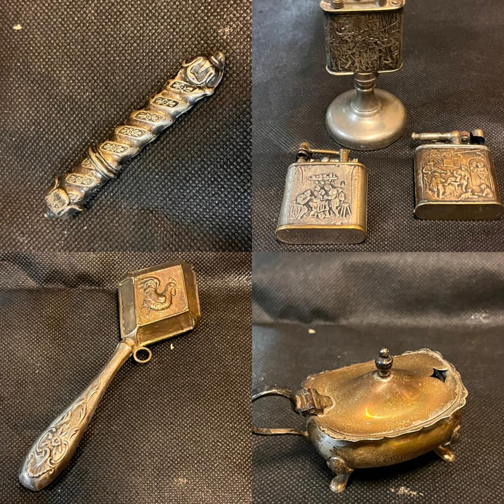 Antiek Zilverwerk Collectie - Brocantiek De Handel Emmen, Ophalen of Verzenden, Zilver
