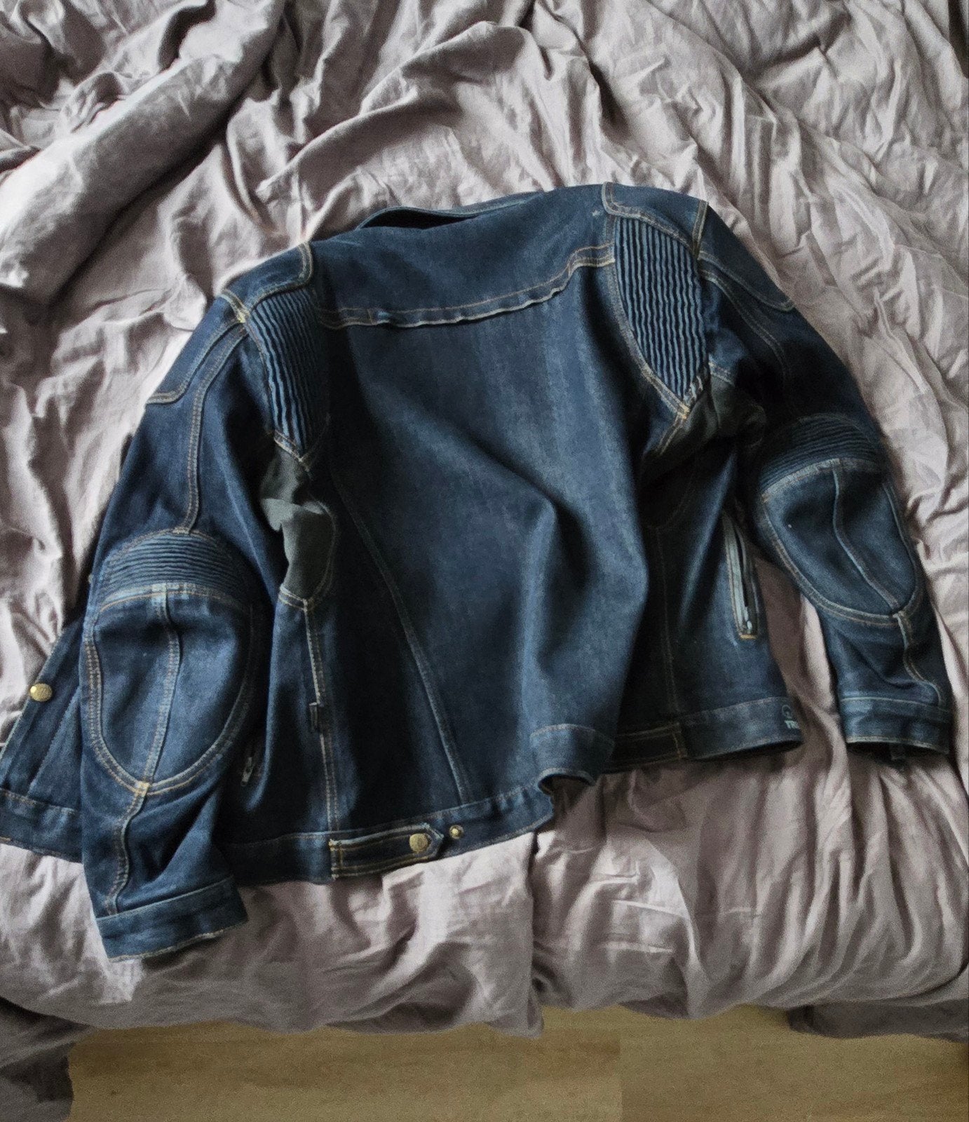Trilobite Motorjas 3XL - Denim Look met binnen winternjas, Ophalen, Tweedehands, Jas | textiel