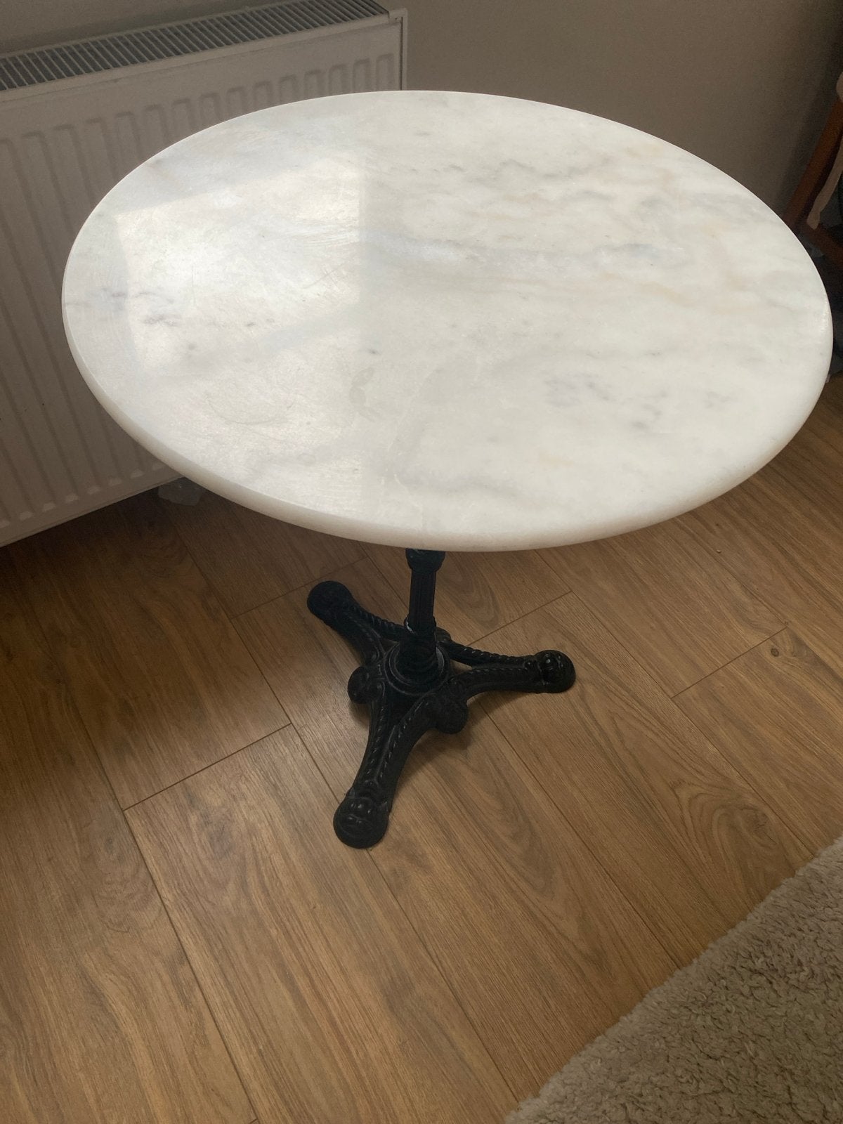 Carrara Marmer Frans Bijzettafel - 60cm breed, 71cm hoog, Overige materialen, Gebruikt, Rond, 60 cm of meer