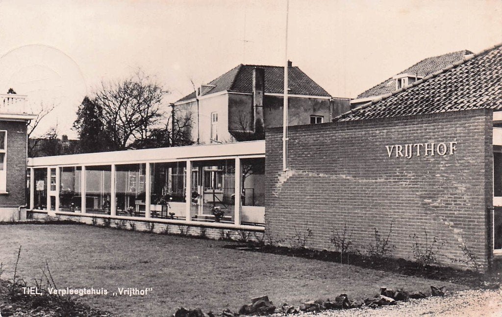 Tiel - Verpleegtehuis Vrijthof (1971), Ophalen of Verzenden, 1960 tot 1980, Gelopen, Gelderland