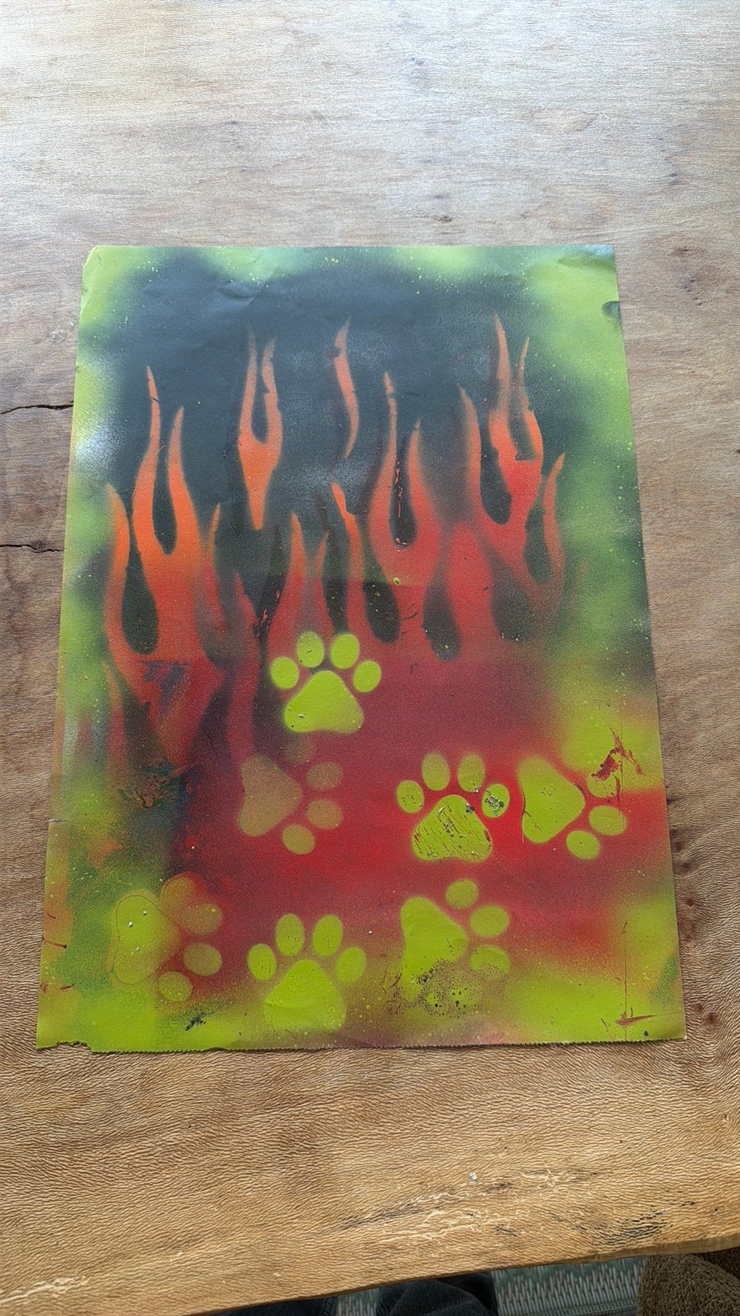 Honden poster graffiti, Ophalen, Zo goed als nieuw
