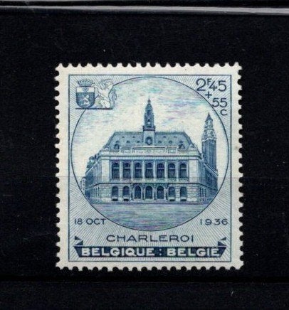 Belgie ongebruikt - 437 - 1936  --  S965, Postzegels en Munten, Postzegels | Europa | België, Verzenden, Postfris, Spoor van plakker