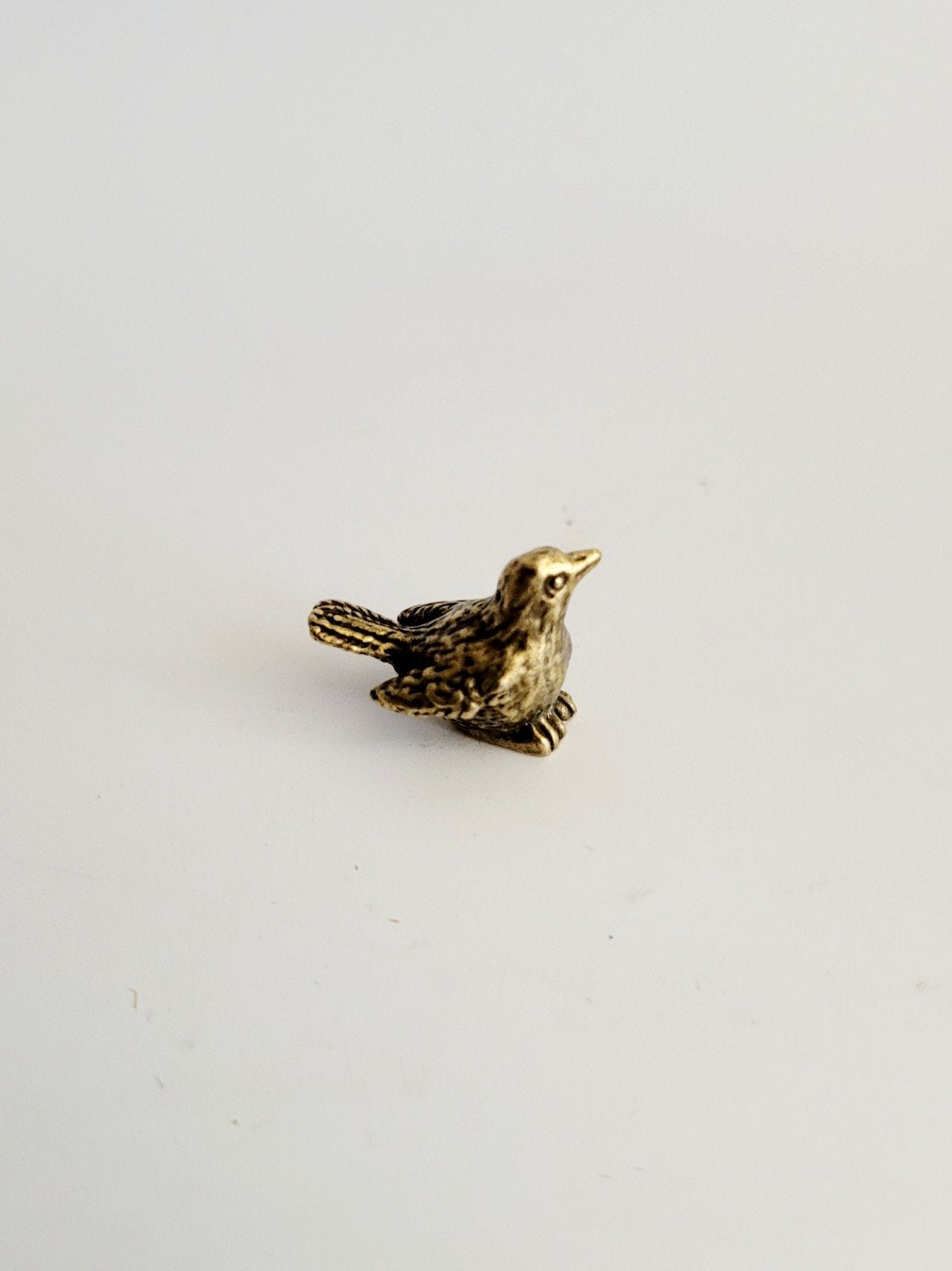 Lief miniatuur messing vogeltje voor bv poppenhuis letterbak, Ophalen of Verzenden, Zo goed als nieuw, Dier