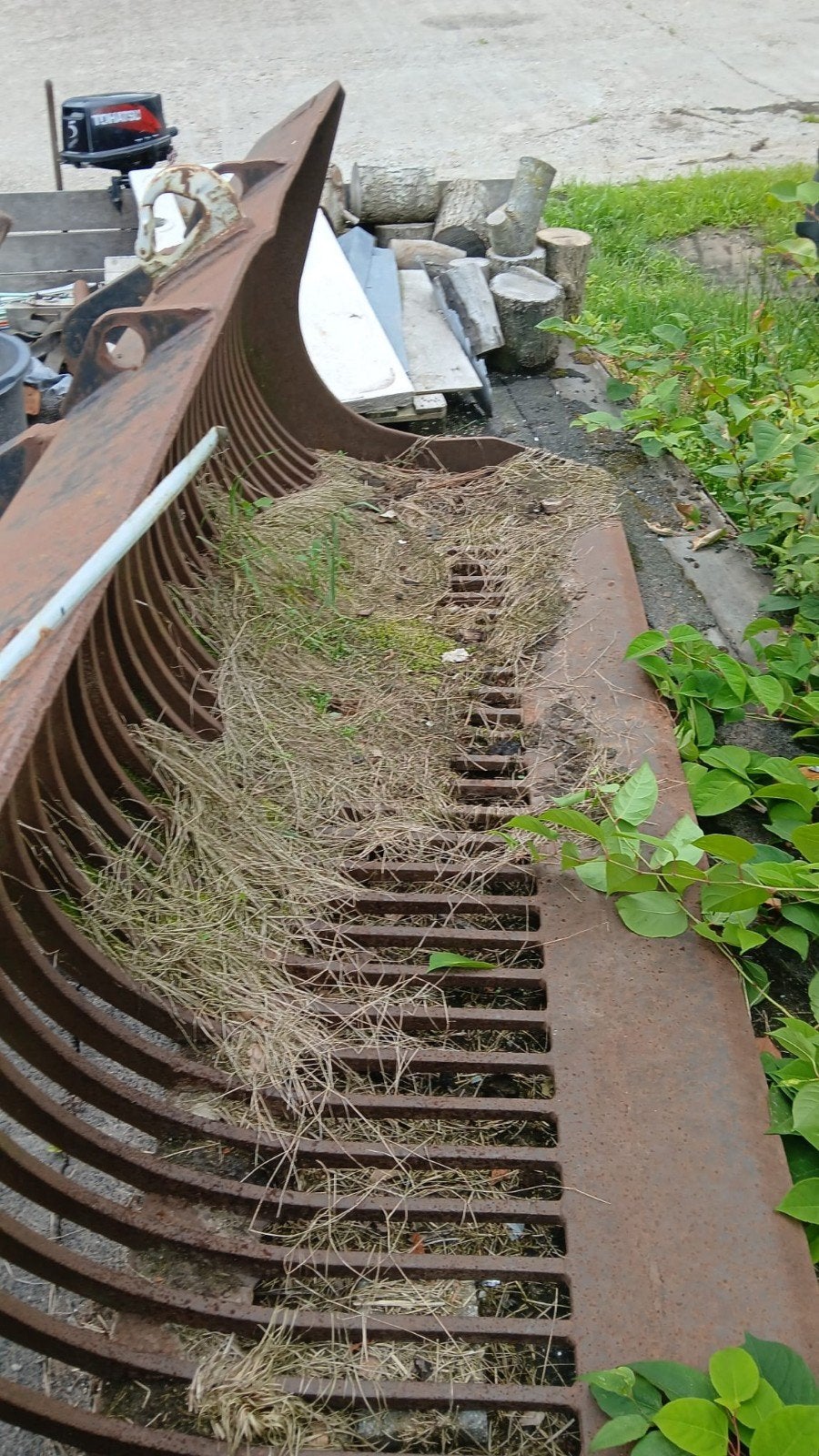 Robuuste shovel bak en palet bord, Ophalen