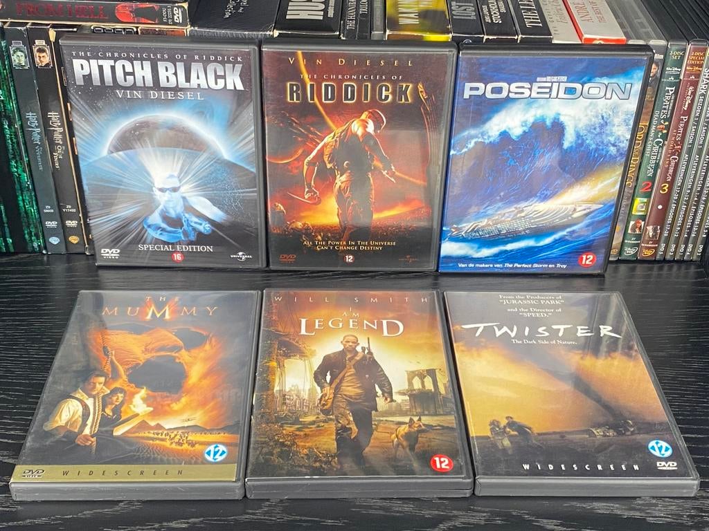 Action Adventure DVD bundel – Pitch Black The Mummy, Vanaf 12 jaar, Ophalen of Verzenden, Zo goed als nieuw