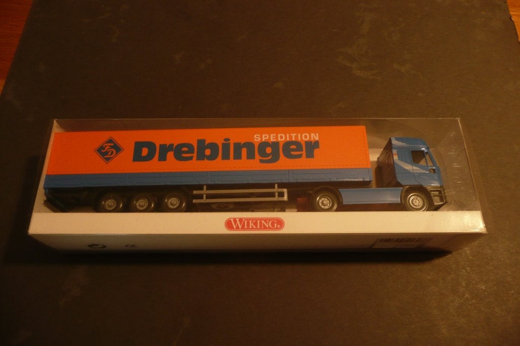 Wiking 5160336 huiftrailer IVECO Eurostar Drebinger in OVP, Ophalen of Verzenden, Nieuw, Bus of Vrachtwagen, Wiking