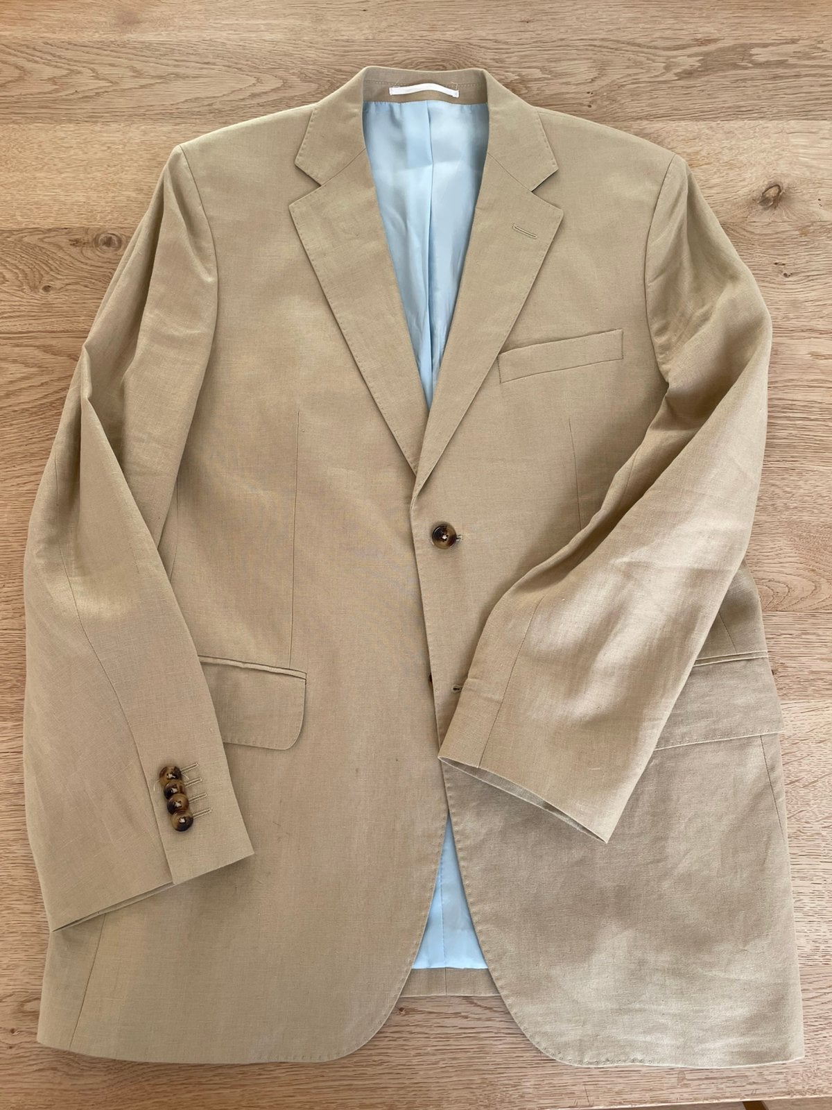 GANT linnen jasje maat 48, Ophalen of Verzenden, Zo goed als nieuw, Maat 48/50 (M), Beige