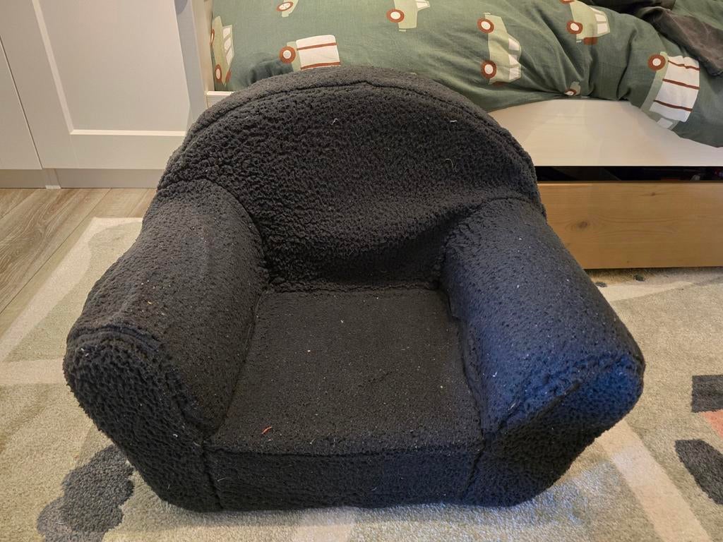 Antraciet teddy kinderstoel, Kinderen en Baby's, Ophalen of Verzenden, Gebruikt, Stoel