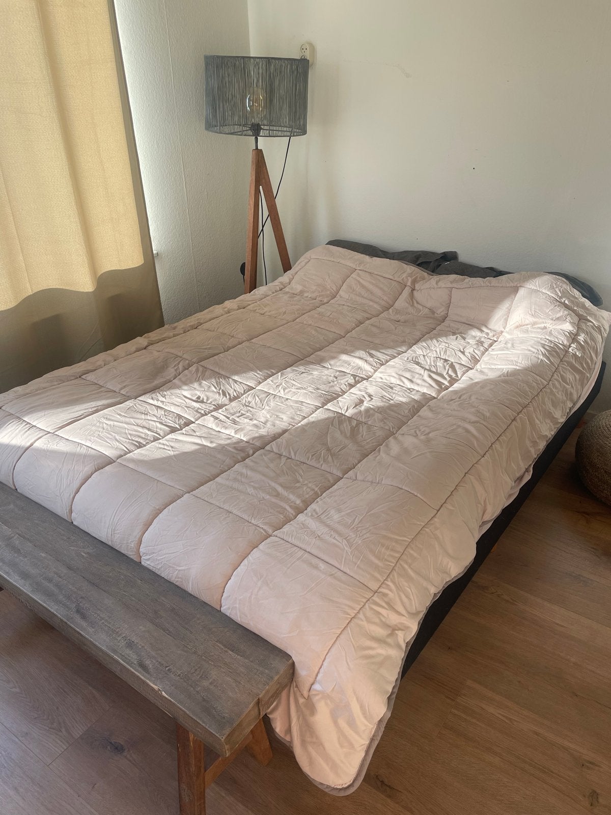 Gratis boxspring 140x200, Ophalen, Gebruikt, Overige kleuren, Tweepersoons