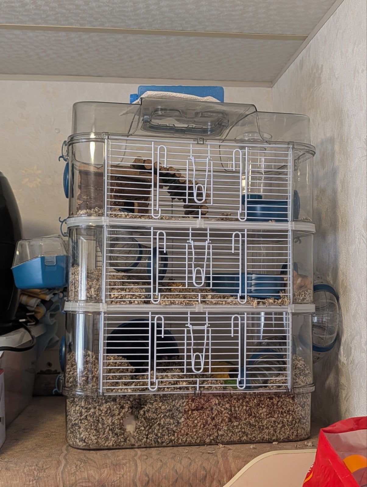hamster kooi met tralies, Dieren en Toebehoren, Kooi, Minder dan 75 cm, Hamster, Ophalen