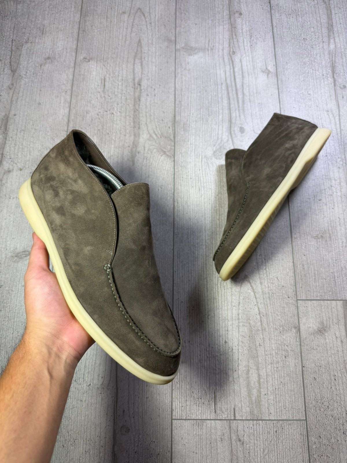 Loro Piana, Loafers, Bruin, Ophalen of Verzenden, Gedragen