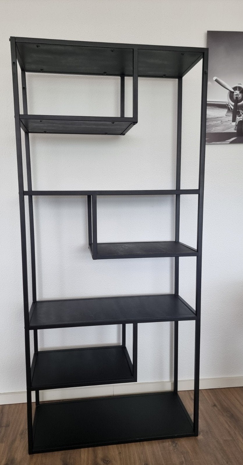 zwarte open kast 190cm/85cm/35cm, Huis en Inrichting, Kasten | Stellingkasten, Ophalen, Gebruikt