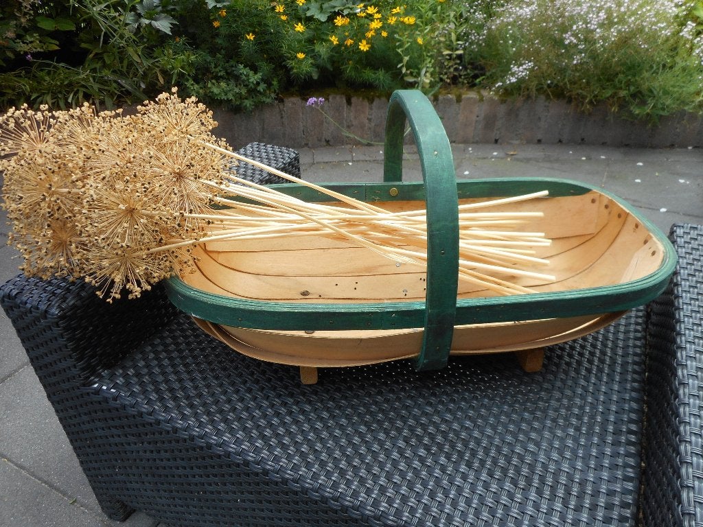 Mand, pluk mand, tuin mand, Ophalen, Mand, Zo goed als nieuw, Rechthoekig