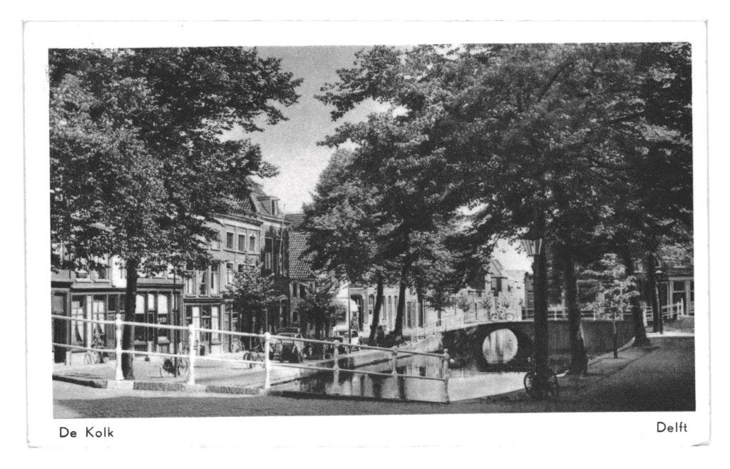 984357	Delft	1957 De Kolk	_Gelopen met mooie Kinderpostzegel, Ophalen of Verzenden, 1940 tot 1960, Gelopen, Zuid-Holland