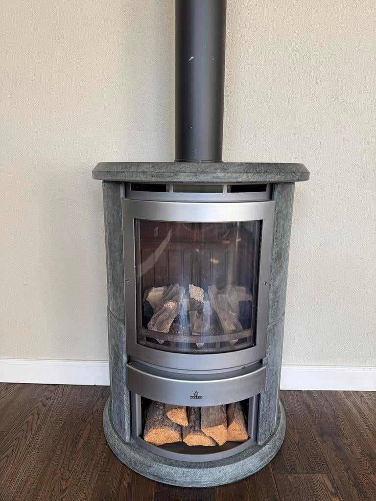 Barbas Eco 1050 speksteen gaskachel, Ophalen, Gebruikt, Gas, Vrijstaand