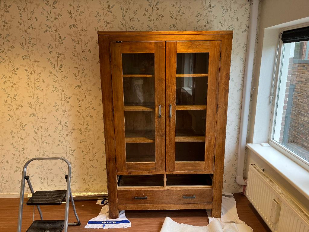 teak kast, Ophalen, 25 tot 50 cm, 100 tot 150 cm, 150 tot 200 cm