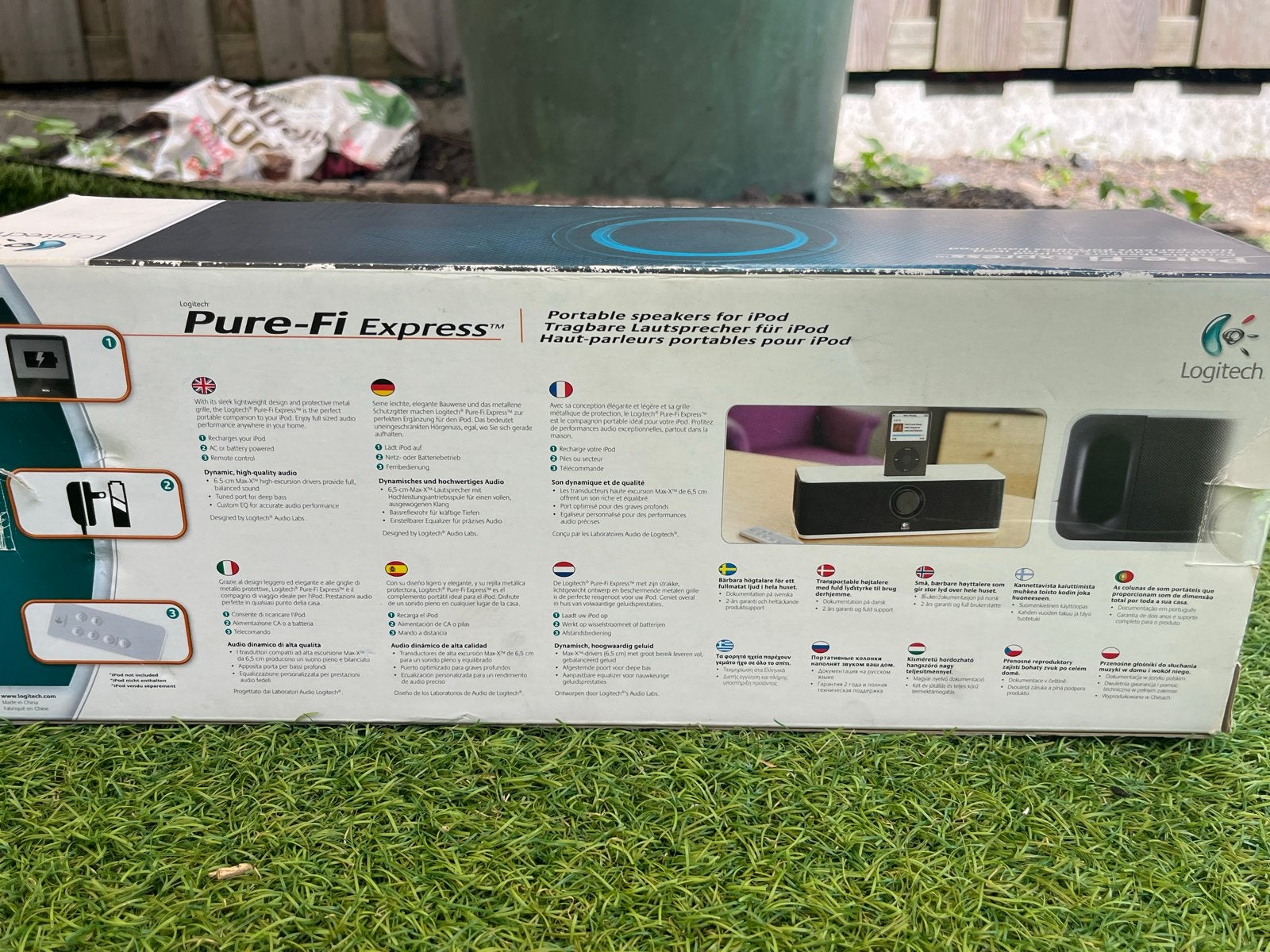 Logitech Pure-Fi Express Portable Speaker voor iPod - Nieuw, Logitech, Nieuw, Ophalen of Verzenden, Minder dan 60 watt