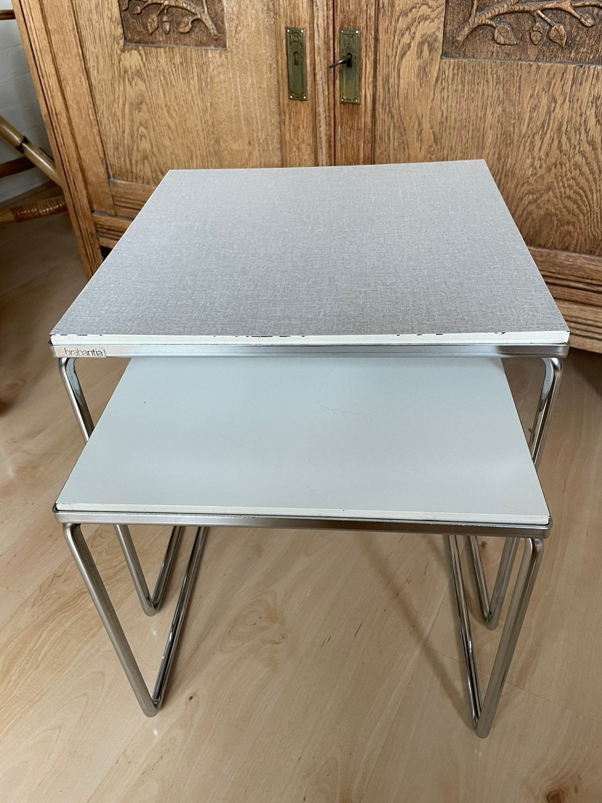 Vintage bijzettafeltjes Brabantia, Ophalen of Verzenden, Huis en Inrichting
