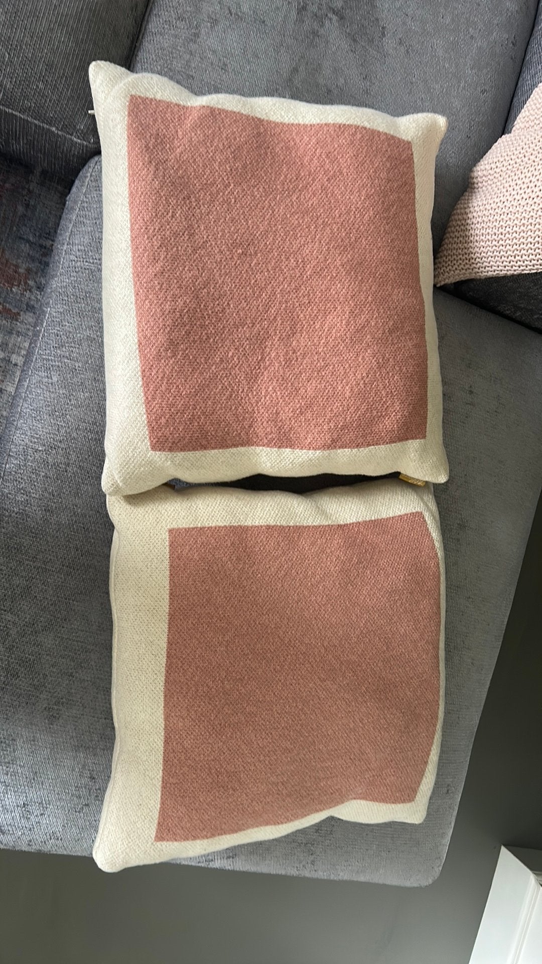 Twee kussenhoezen 50x50, Ophalen of Verzenden, Zo goed als nieuw, Vierkant