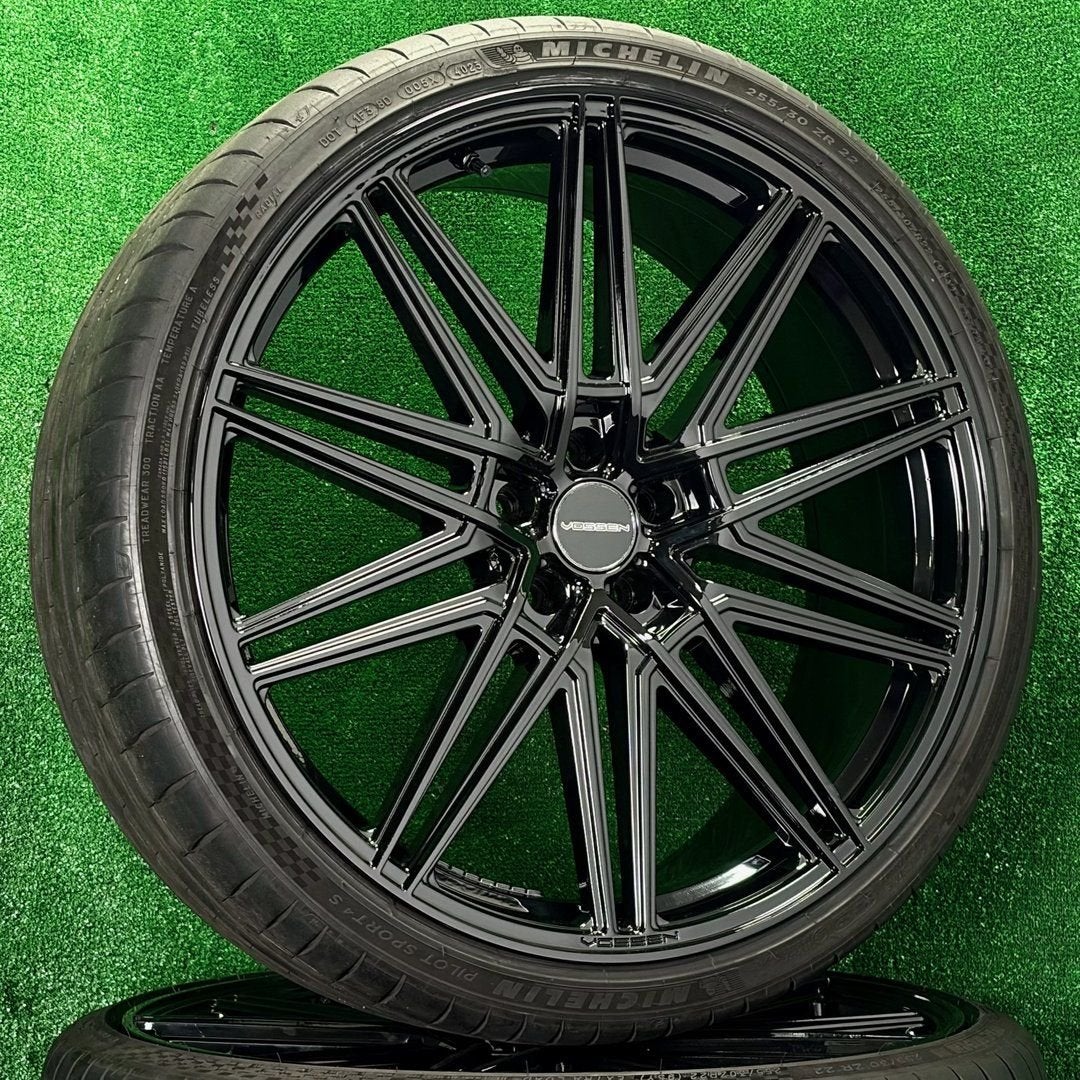 Originele 22 inch Vossen CV10 velgen banden Mercedes BMW, Auto-onderdelen, Gebruikt, 295 mm, -, -