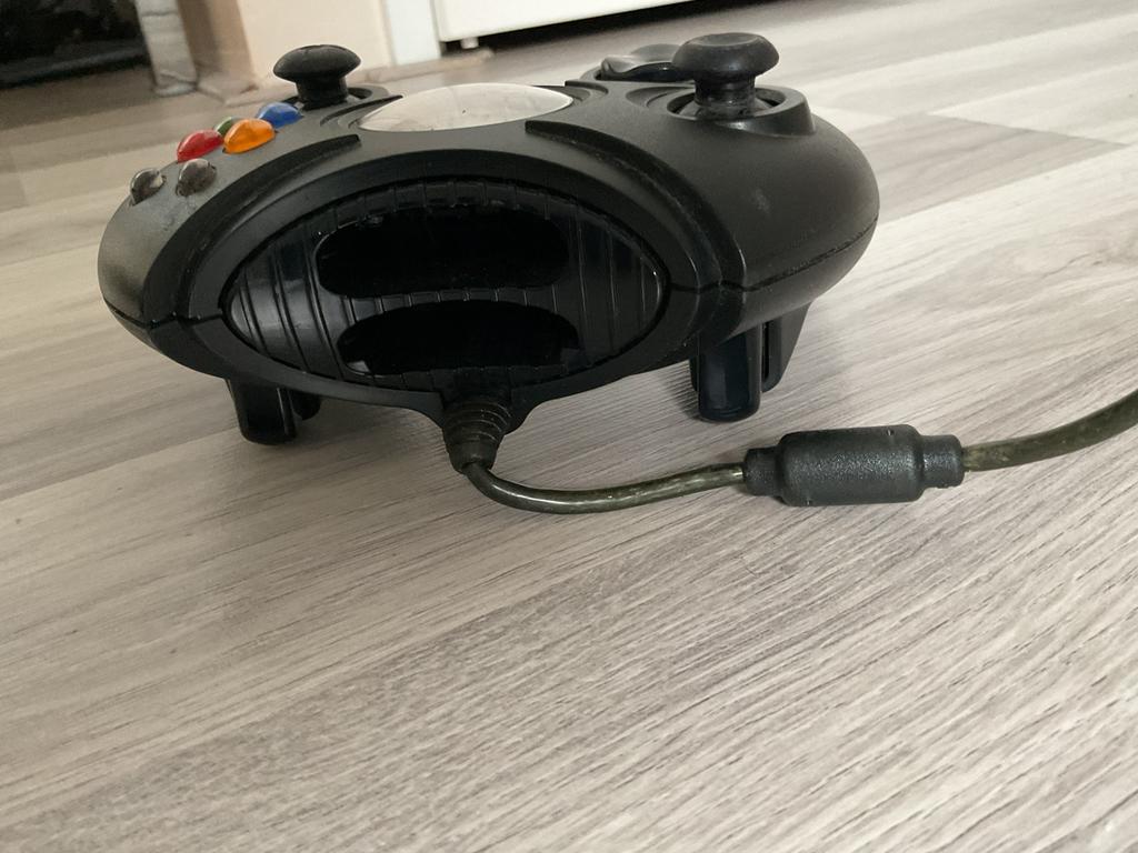 💥 Originele Xbox Duke Controller – Zwart 💥, Ophalen of Verzenden, Zo goed als nieuw, Controller, Xbox Original
