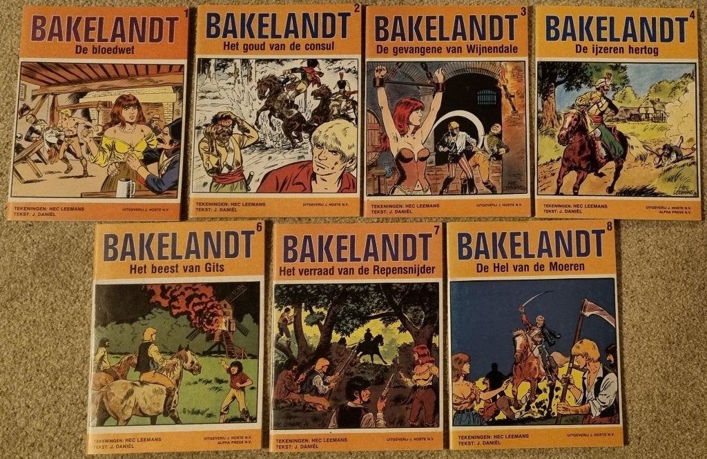 Bakelandt - 7 albums - J.Hoste uitgaven - Hec Leemans, Hec Leemans / Daniël Janssens, Ophalen of Verzenden, Zo goed als nieuw
