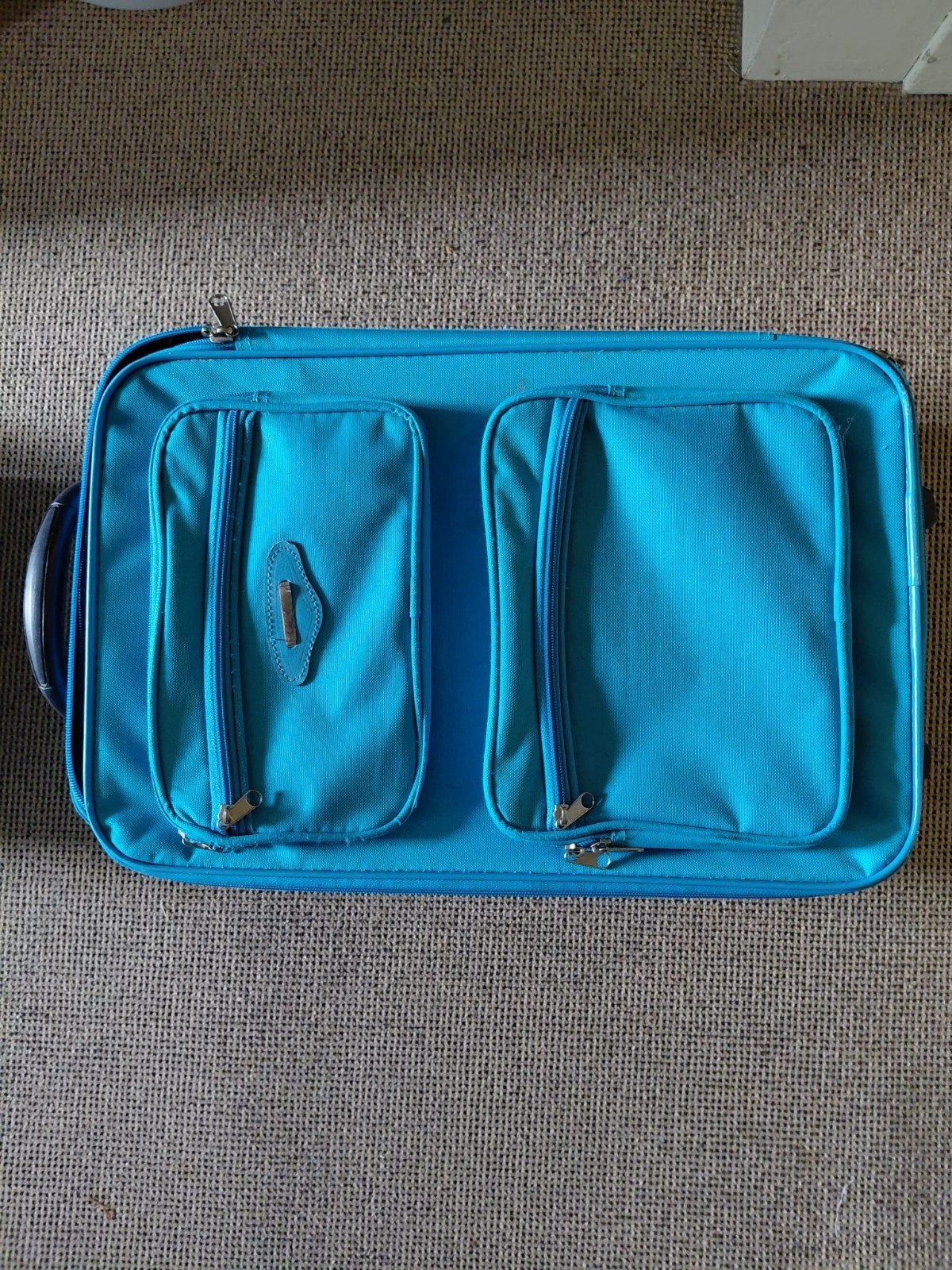 Blauwe koffer, Ophalen, 40 tot 60 cm, Gebruikt, 20 tot 30 cm