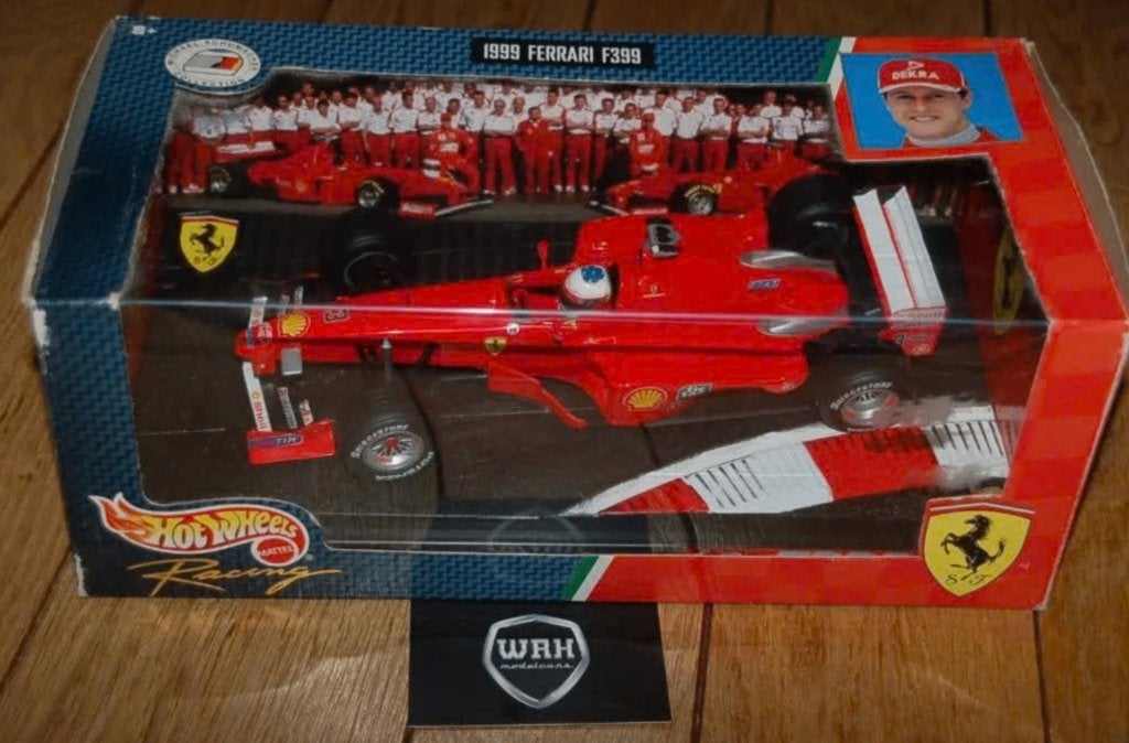 1:18 Ferrari F1 F399 Michael Schumacher Hotwheels WRH, Hobby en Vrije tijd, Verzenden, Zo goed als nieuw, Auto, Hot Wheels