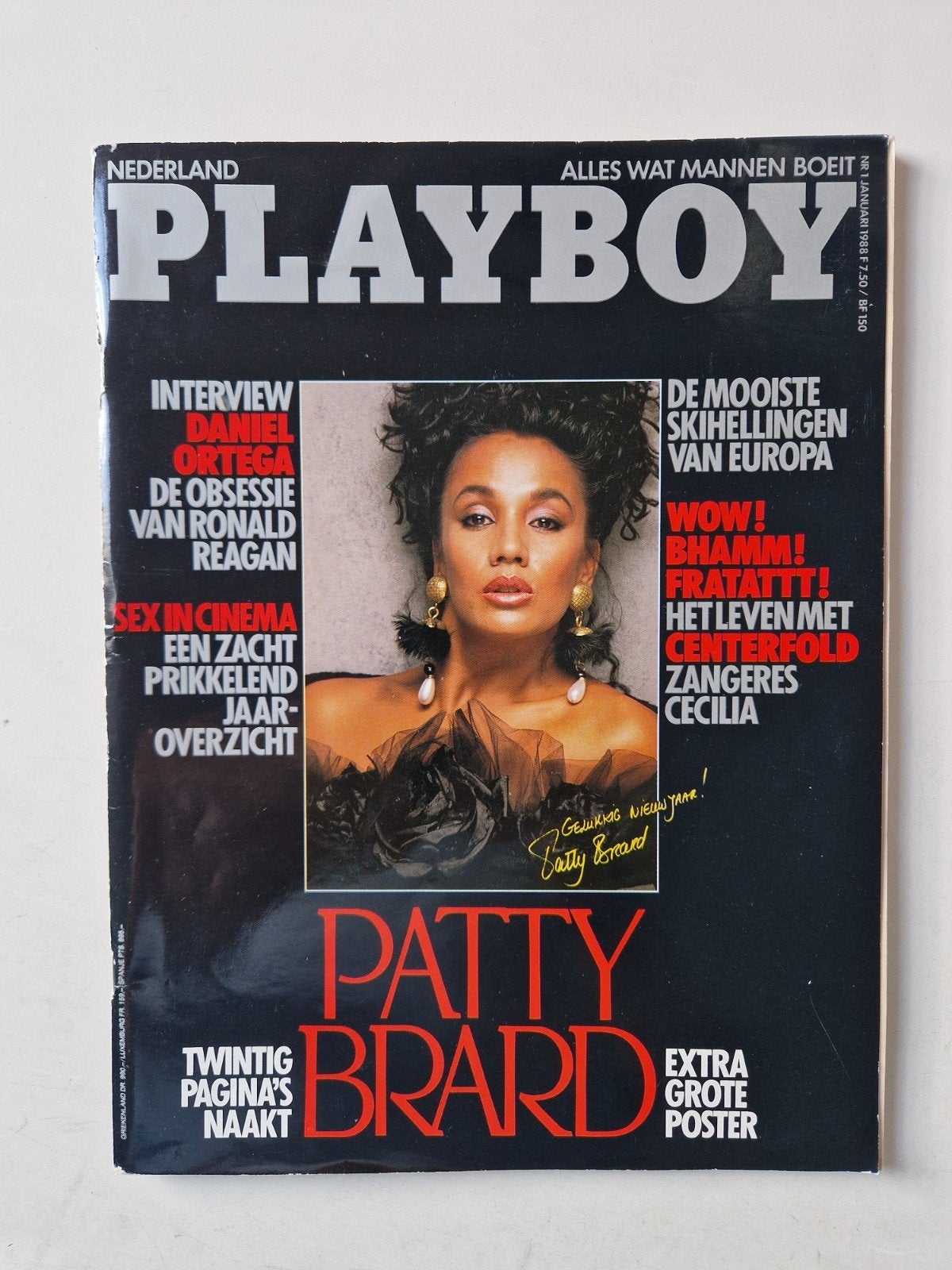 Playboy Nederland Januari 1988 - Patty Brard Cover, Ophalen of Verzenden, Gelezen, Overige typen