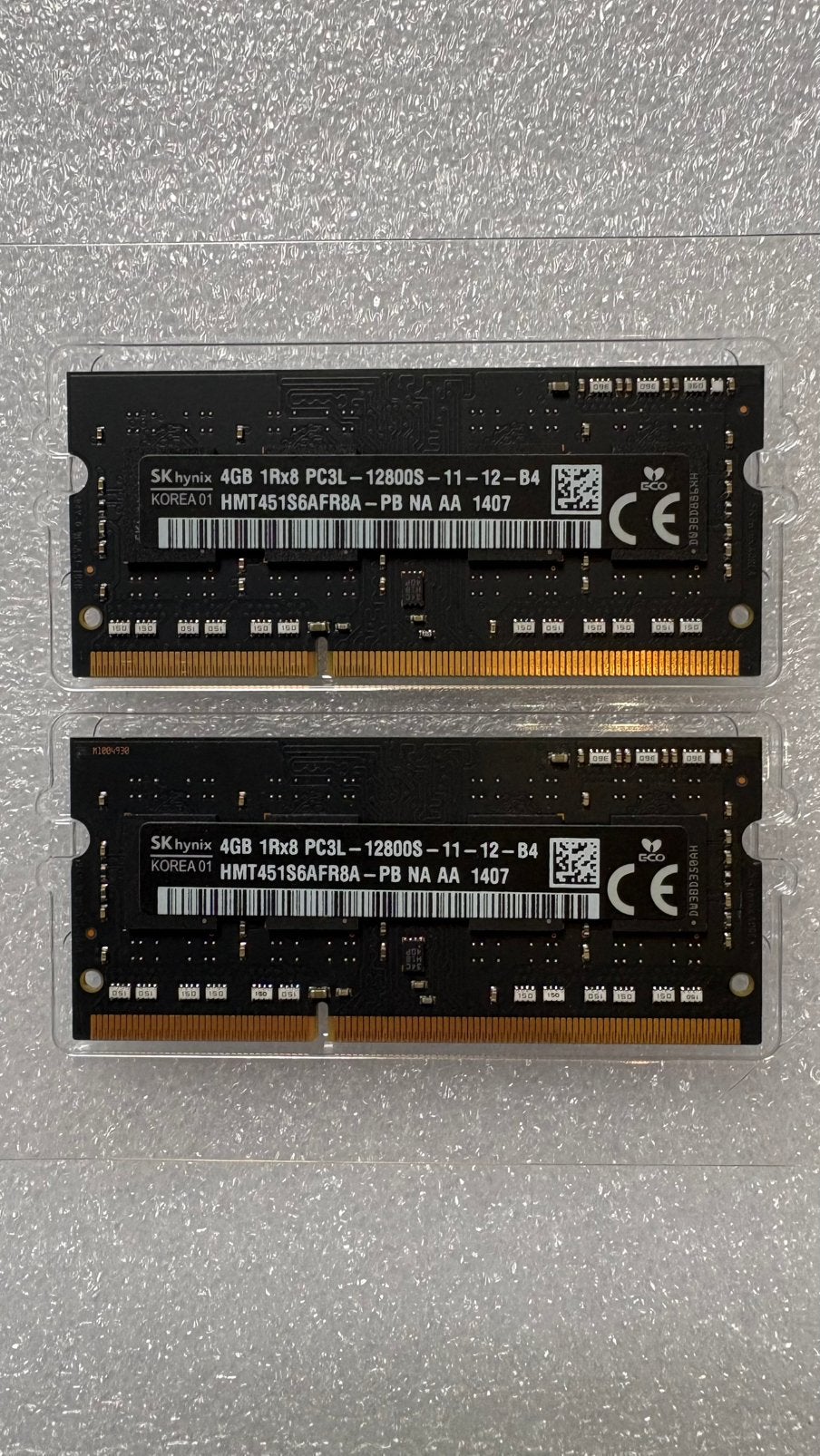 2 4GB SK hynix DDR3L 1600MHz SO-DIMM – 8GB totaal voor iMac, DDR3, Ophalen of Verzenden, Zo goed als nieuw, Desktop