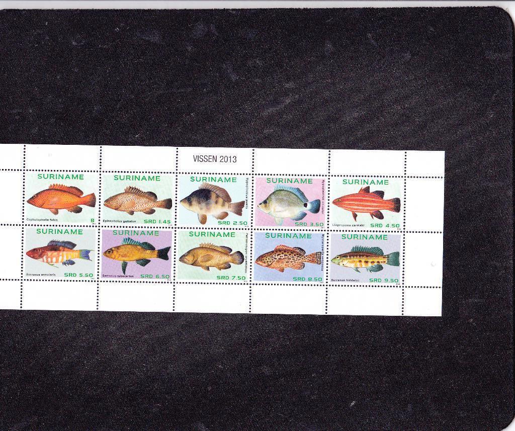 Suriname 1965/74 Vissen 2013 (1245), Verzenden, Postfris