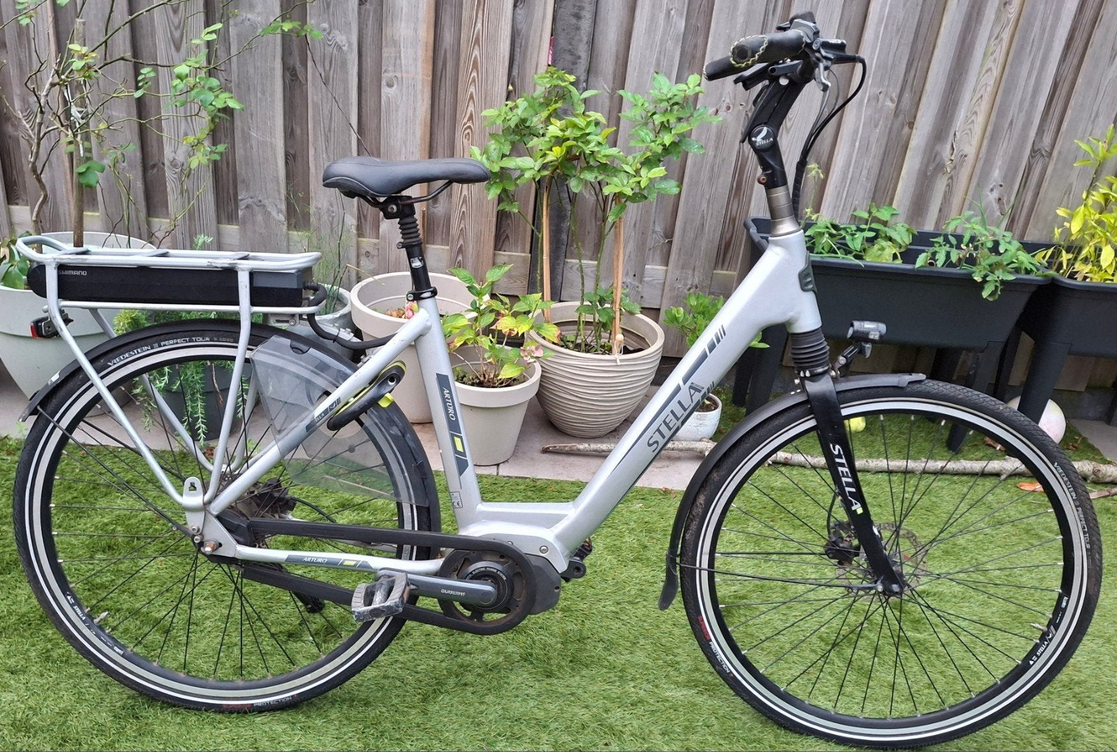 Stella Arturo–Shimano Middenmotor–418W accu–auto.versnelling, Fietsen en Brommers, Gebruikt, Versnellingen, 50 tot 53 cm, Schijfrem