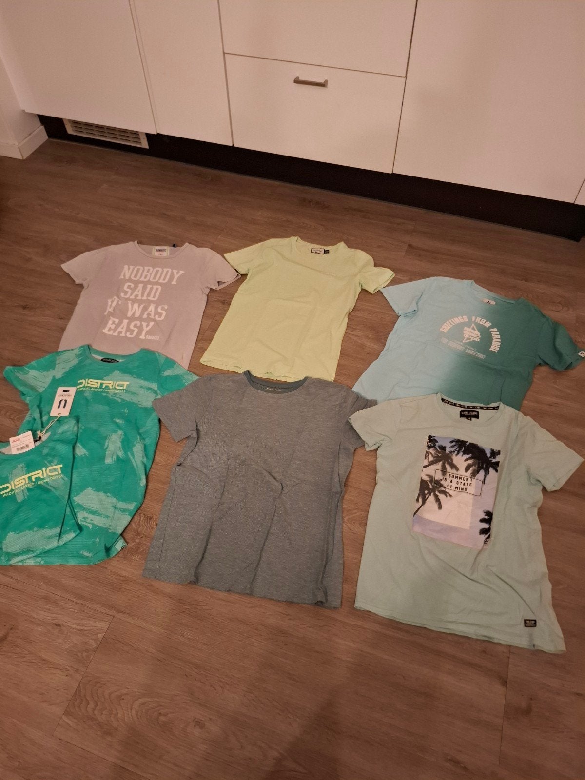 7 shirts maat 164, Kinderen en Baby's, Ophalen of Verzenden, Gebruikt, Jongen, Shirt of Longsleeve