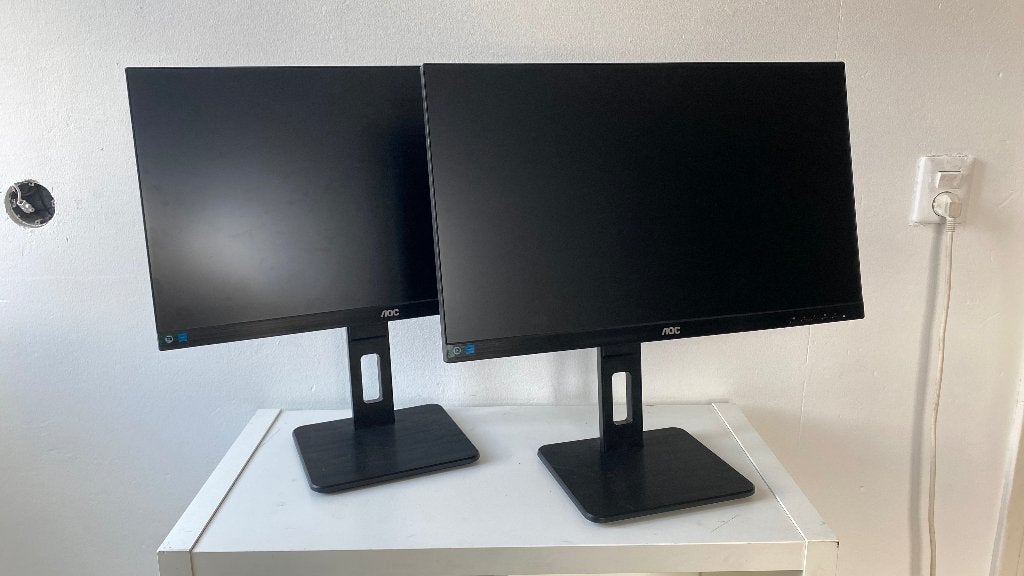 AOC 24P2Q 24 inch IPS Full HD 75Hz Monitor Beeldscherm Set, DisplayPort, Ophalen of Verzenden, Zo goed als nieuw, 61 t/m 100 Hz