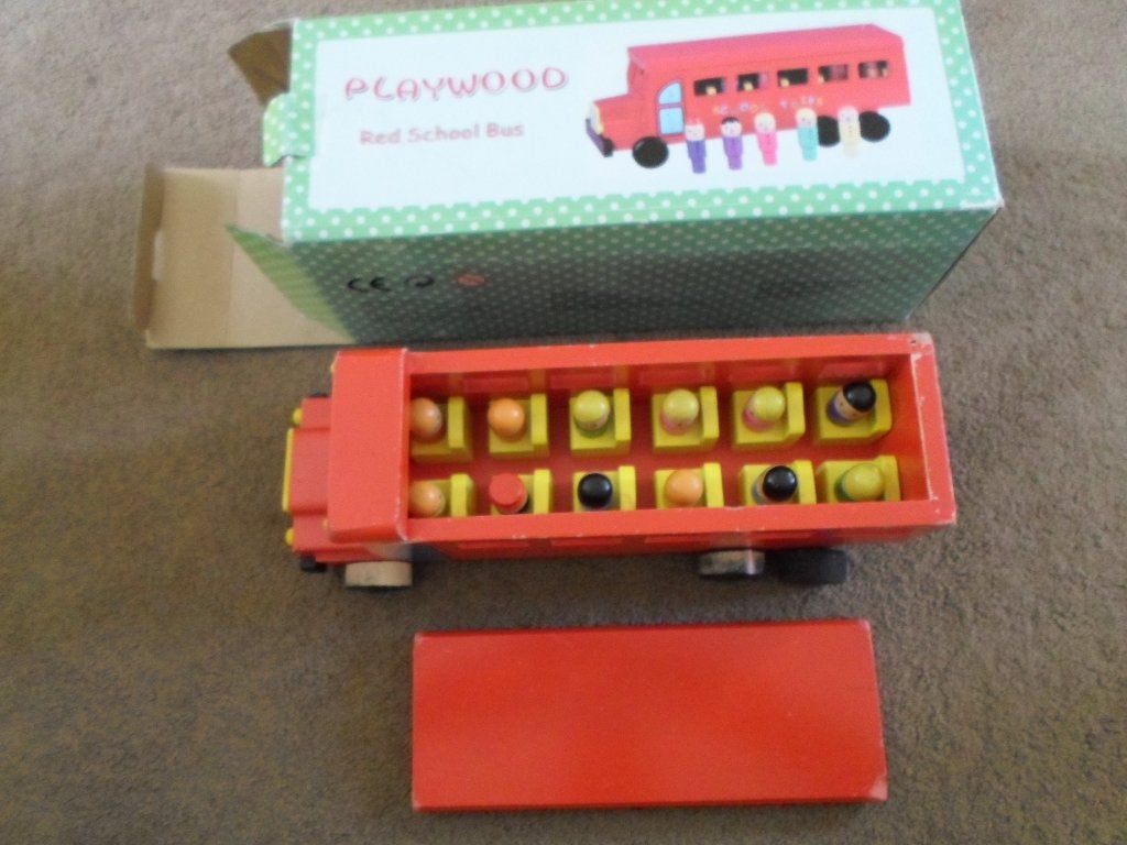 Schoolbus,   Blokken,   Treintjes,  Knopjes puzzels., Kinderen en Baby's, Ophalen of Verzenden, Gebruikt, Overige typen