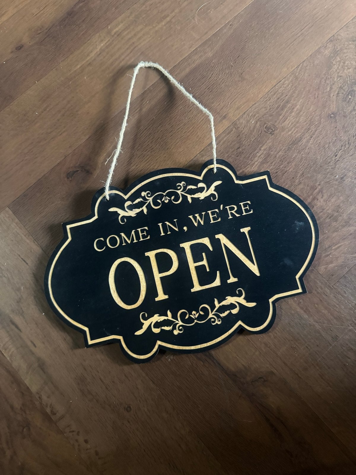 Winkel raam sign open close bordje, Huis en Inrichting, Woonaccessoires | Tekstborden en Spreuken, 30 cm, Overige typen, Nieuw