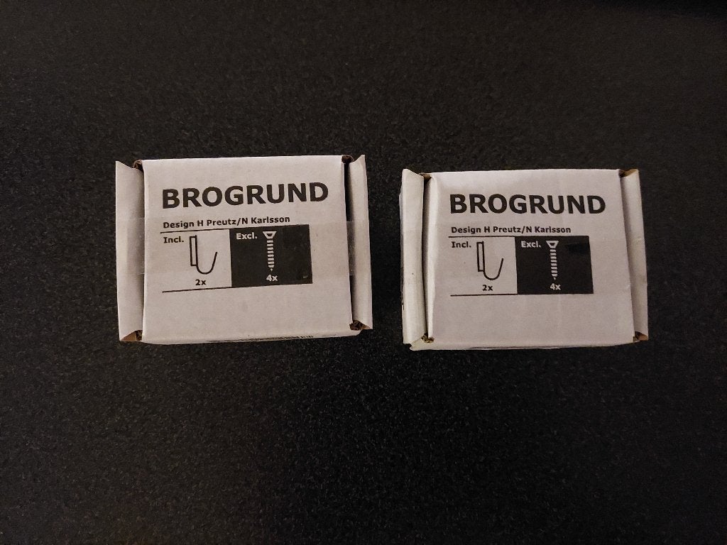 4x nieuwe brogrund haken IKEA - RVS, Huis en Inrichting, Metaal, Zilver, Nieuw, Ophalen of Verzenden