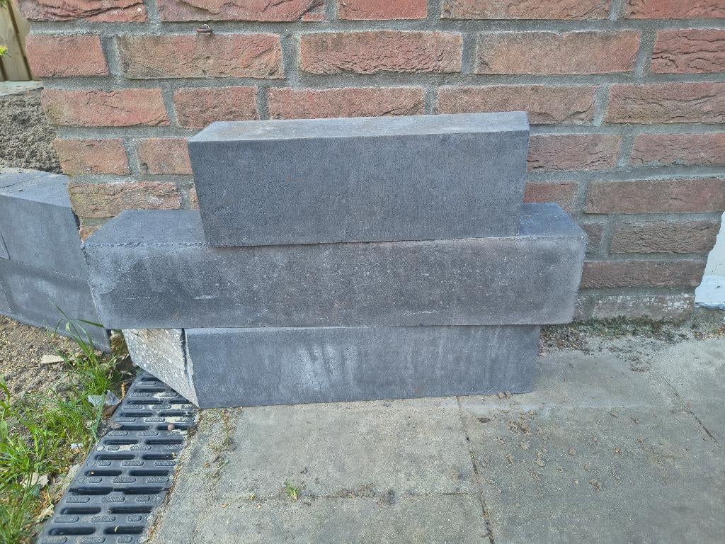 Gratis antraciet stapelblokken 60x12x12 cm, Ophalen, Blok, Nieuw, Minder dan 25 cm