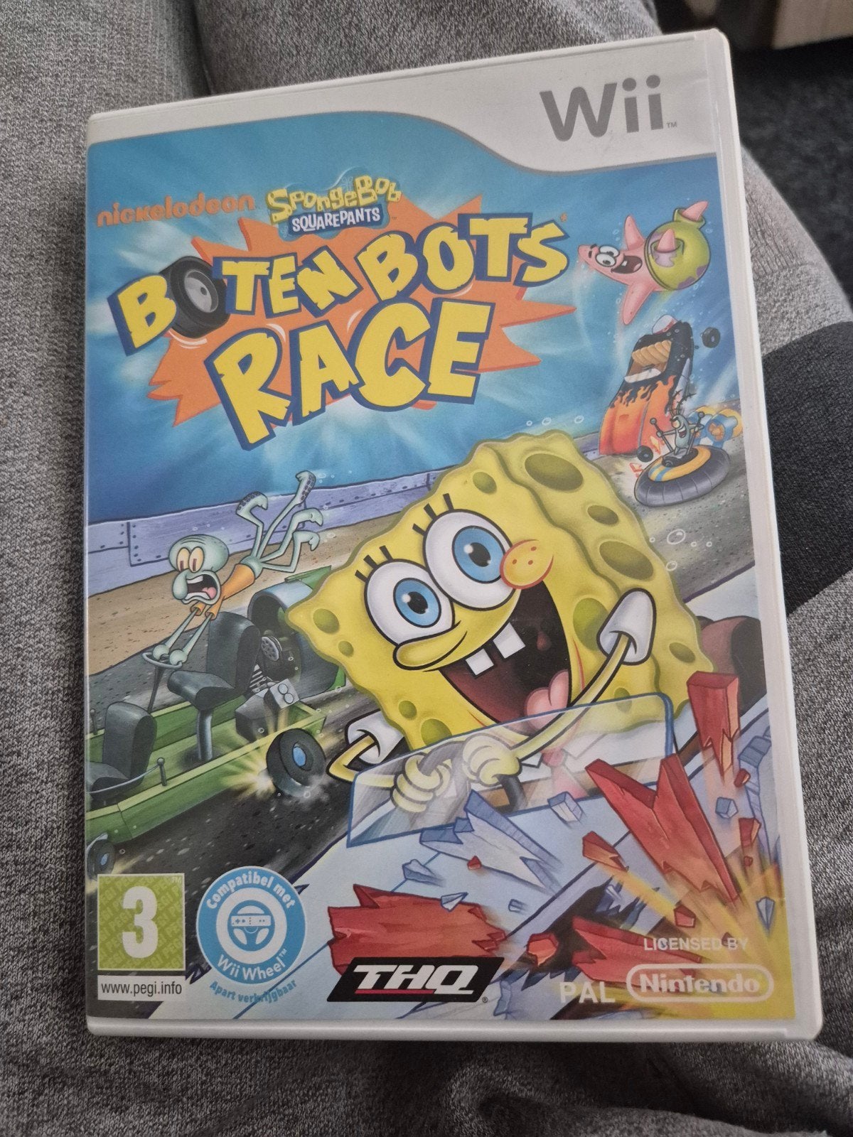 SpongeBob's Boten Bots Race - Wii (PEGI 3), Ophalen of Verzenden