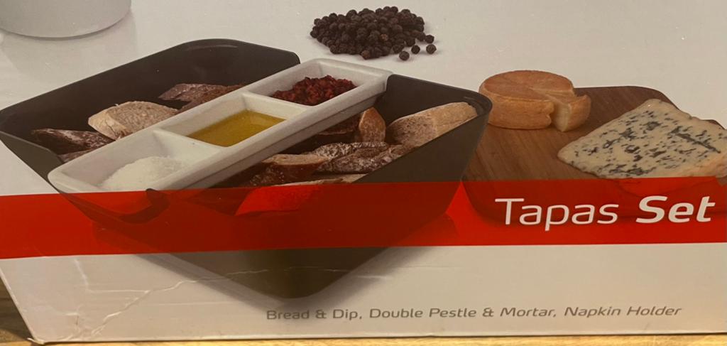 Luxe tapas set met serveerplank dipschaal luxe servethouder., Ophalen of Verzenden, Nieuw