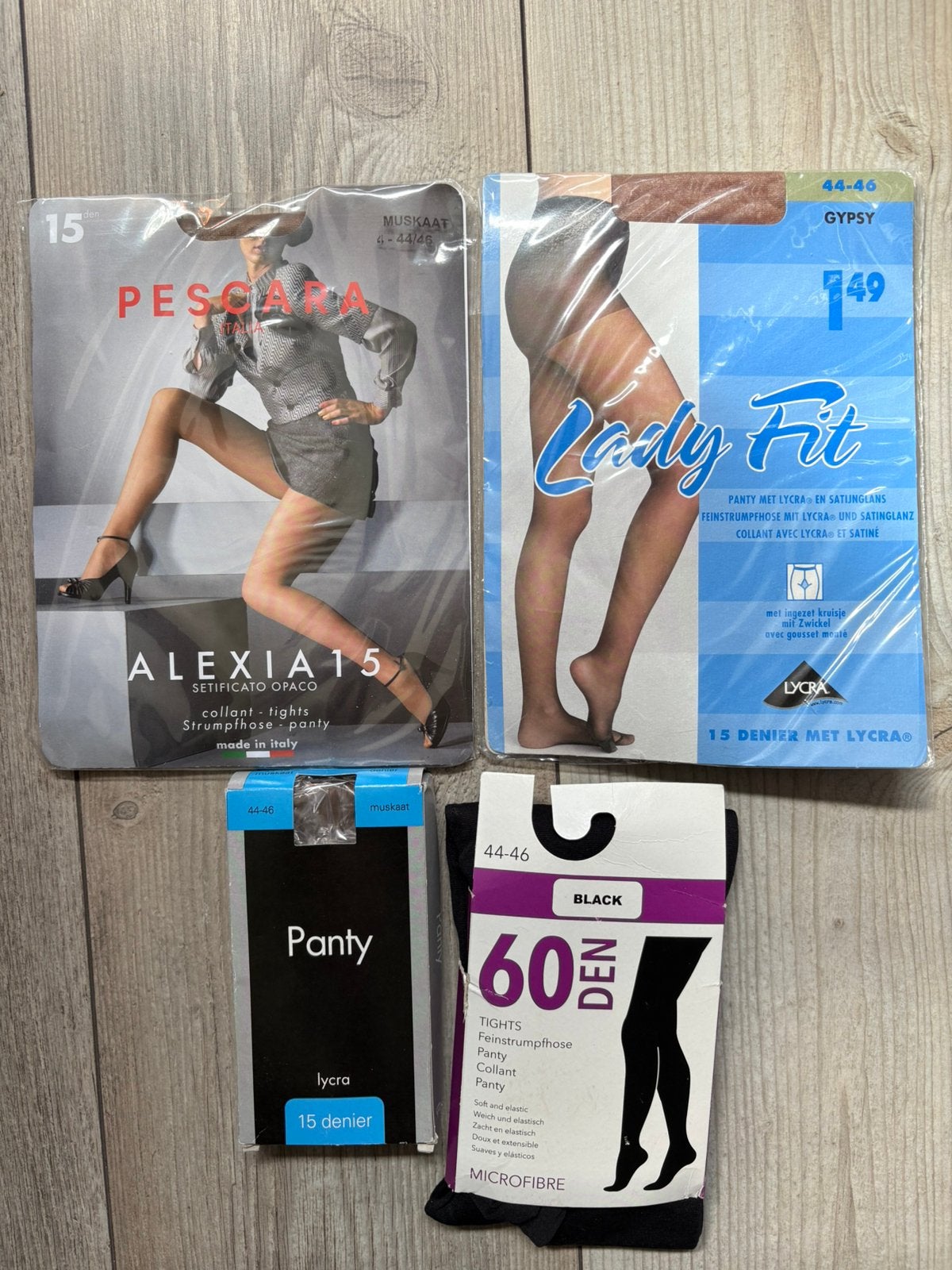 Set 4 nieuwe panty’s maat 44/46, Kleding | Dames, Leggings, Maillots en Panty's, Ophalen of Verzenden, Nieuw, Zwart, Panty