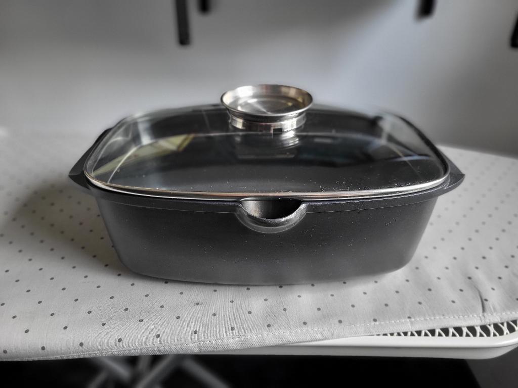 Braadpan, Huis en Inrichting, Keuken | Potten en Pannen, Ophalen, Zo goed als nieuw, Gietijzer, Koekenpan of Braadpan
