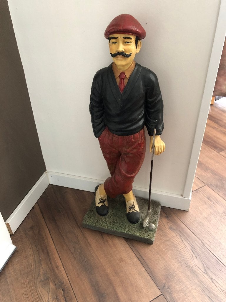 beeldje golfer teab, Ophalen, Zo goed als nieuw, Mens