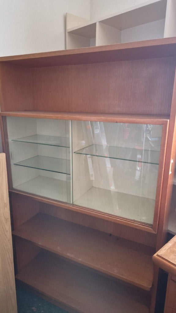 vitrine kast, Ophalen, Met plank(en), Gebruikt, Overige materialen