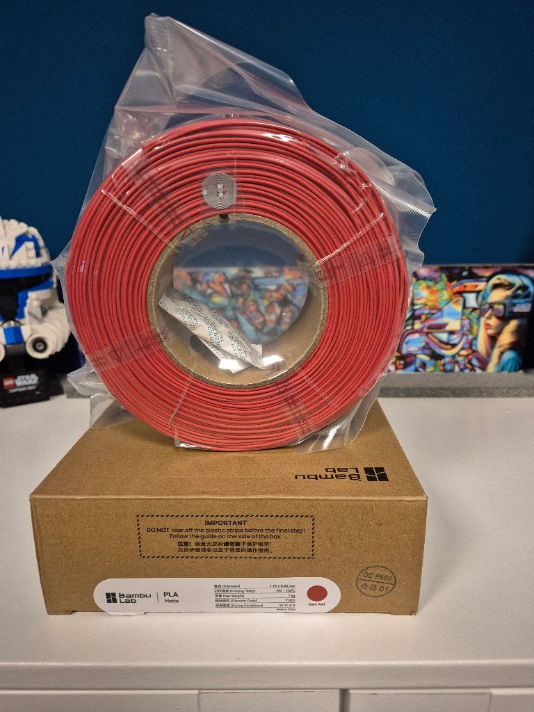 Bambu Lab PLA Matte refill - Dark Red (1kg), Computers en Software, Ophalen of Verzenden, Nieuw, Filamentrollen